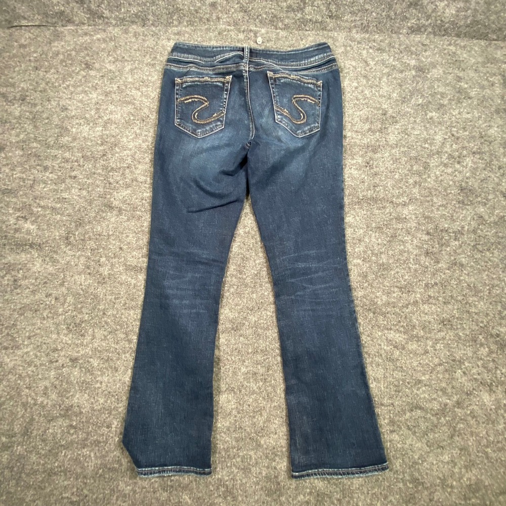 Silver Jeans Elyse Slim Boot Dark Wash Mid‎ Rise Jeans L03605SSG327 W29 L31